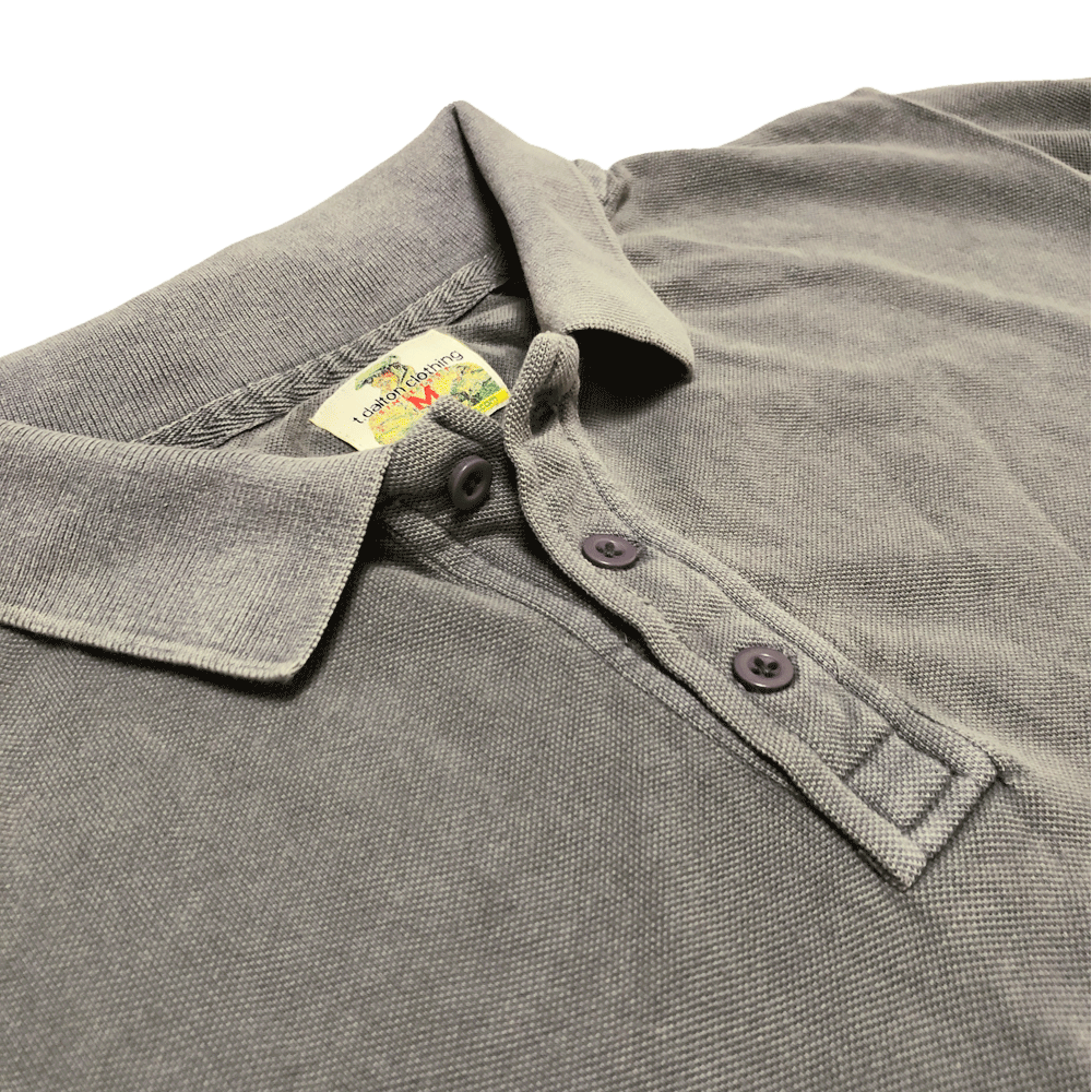 100% Cotton Stone Washed Polo by TDalton Clothing